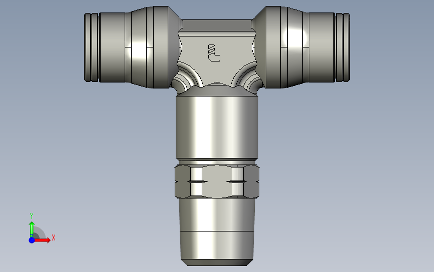 管接头螺纹172PLM-8M-4R系列 正面视图
