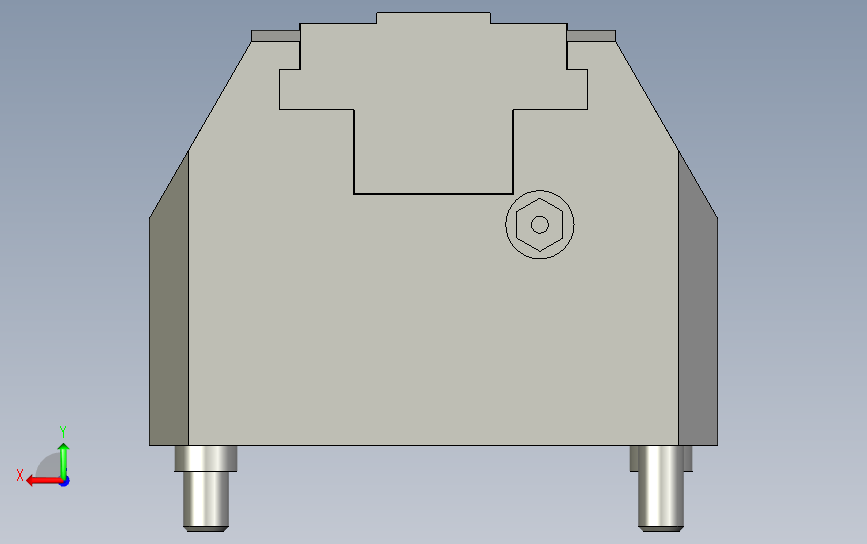 液压车床卡盘SCHUNK-0405242KSH-F-Z plus 100, 0系列 背面视图