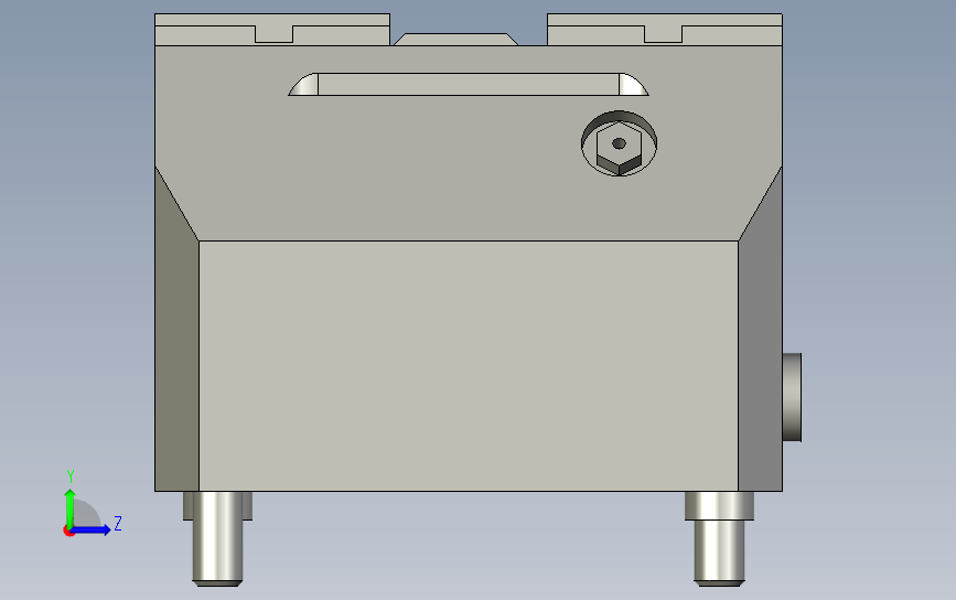 液压车床卡盘SCHUNK-0405242KSH-F-Z plus 100, 0系列 左侧视图