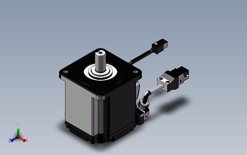 ECM-B3M-C20804R71（400w中惯量无刹车增量型）_SOLIDWORKS 2018_模型图纸下载 – 懒石网