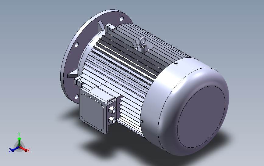 YE2-132M-B5_SOLIDWORKS 2020_模型图纸下载 – 懒石网