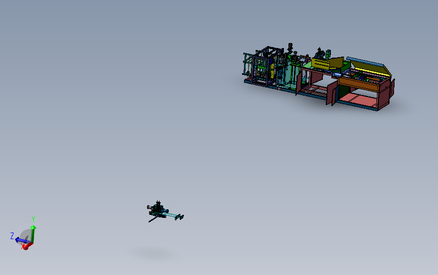 非标生产线3D模型图纸 Solidworks设计