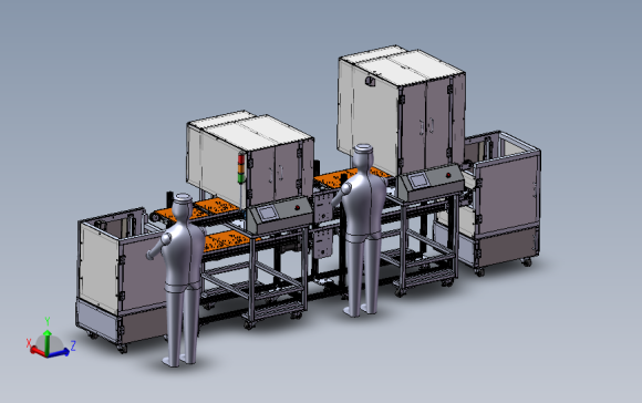 自动装配拧紧机流水线3D数模图纸 Solidworks设计