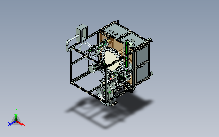 双头全自动活塞式液体灌装机3D模型 UG(NX)设计