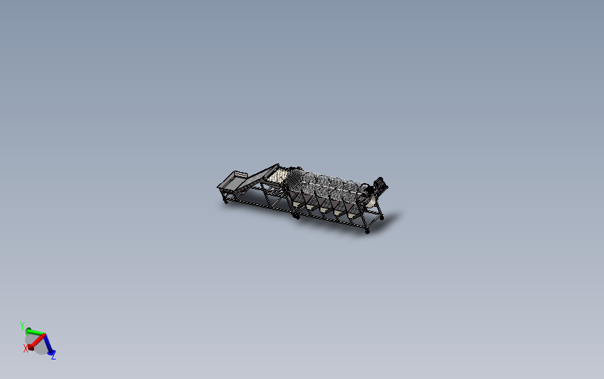 大蒜分级筛选机 3D模型SW2014