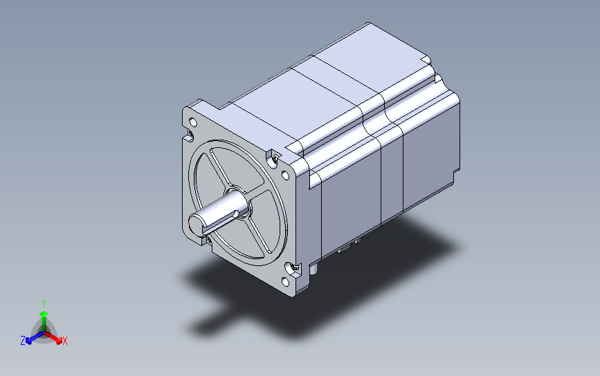 全套雷赛步进电机86CM抱闸型86机座3D图系列