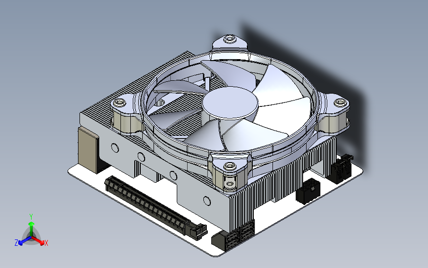 CPU薄型铜散热器 适用于 Asrock X99E-ITX 主板