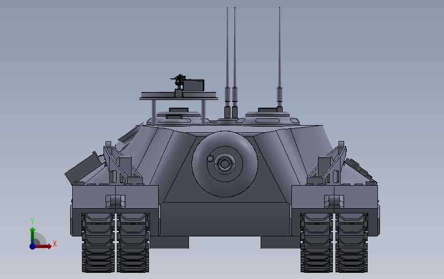T95重型坦克_SOLIDWORKS 2020_模型图纸下载 – 懒石网