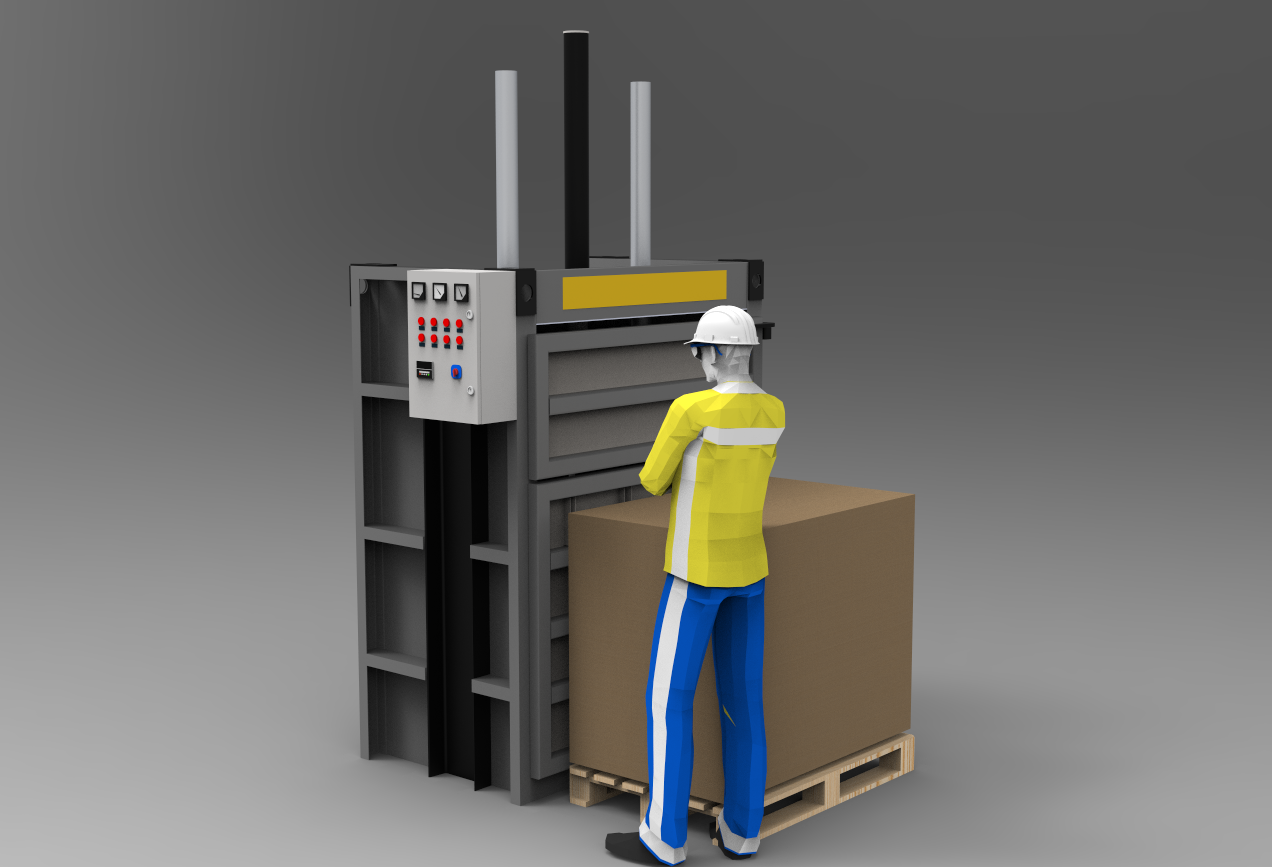 用于PET回收线的60T液压打包机