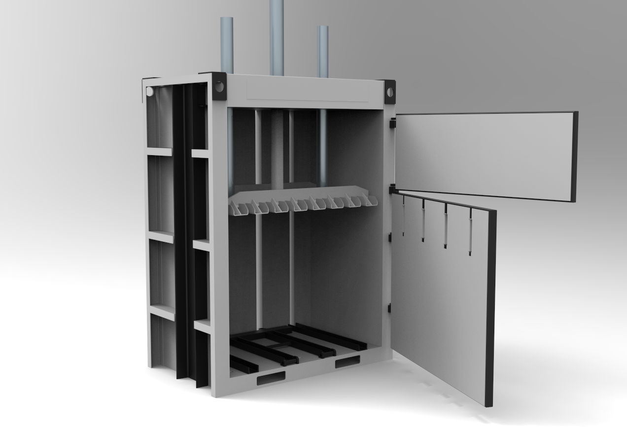用于PET回收线的60T液压打包机
