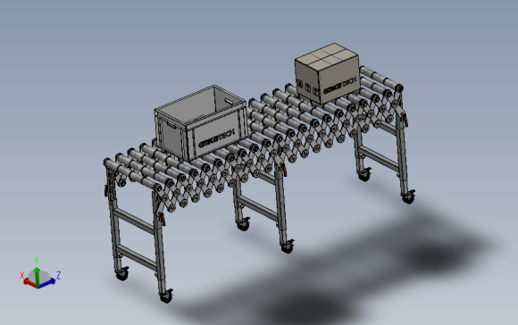 移动式剪式辊道输送机