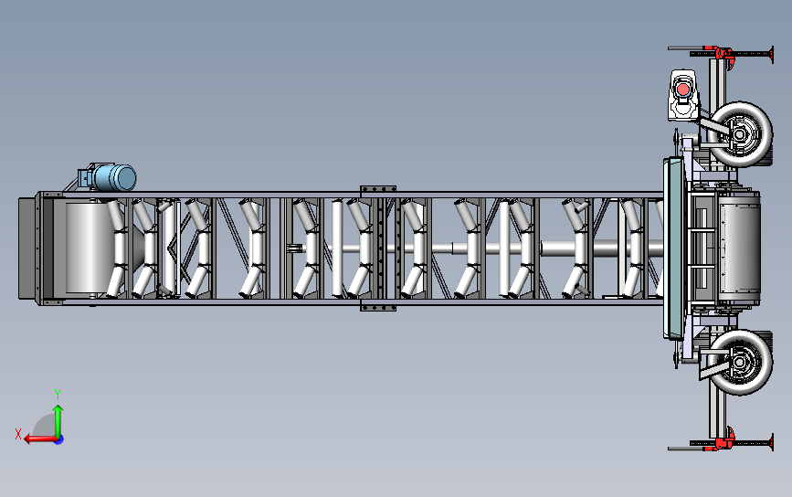 漏斗装载机 带式输送机 Solidworks 2020 模型图纸下载 懒石网