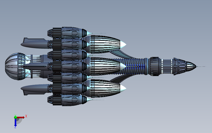 飞船模型ftl-ship_SOLIDWORKS 2019_模型图纸下载 – 懒石网