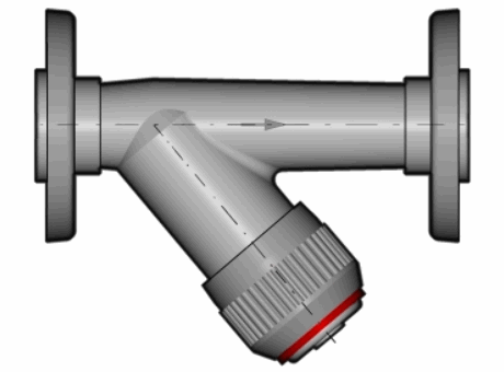 15RVOV PVC-U硬。固定法兰过滤器沉积物