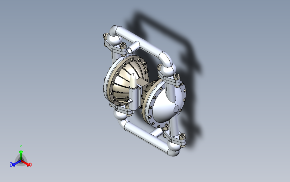 Membrane Diaphragm膜式隔膜泵模型3D图纸 IGS格式