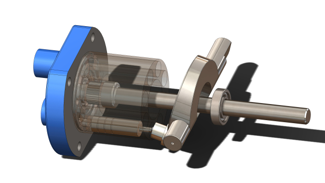 轴向柱塞泵三维图纸 SOLIDWORKS2016设计 附STEP格式