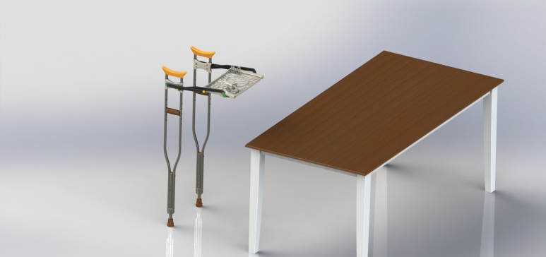 拐杖板3D数模图纸 Solidworks设计 附STP格式