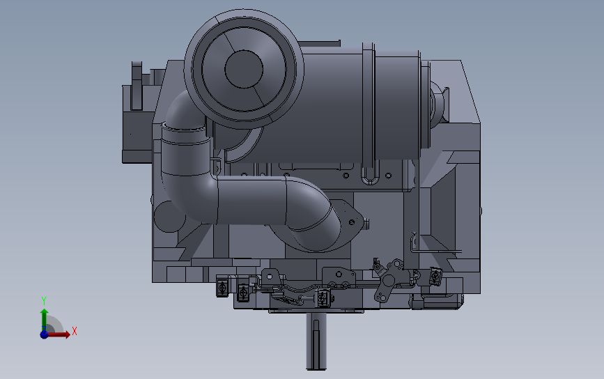 本田GX630发动机_SOLIDWORKS 2021_模型图纸下载 – 懒石网