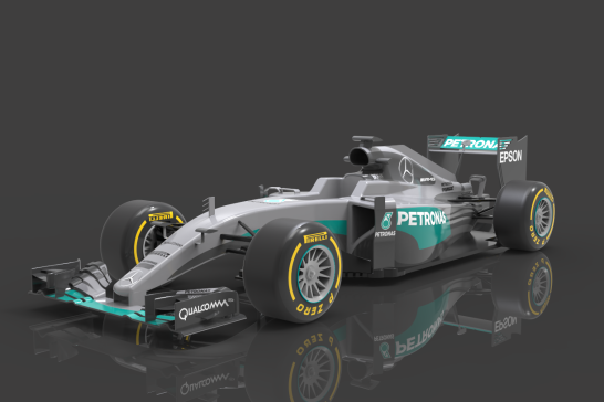 梅赛德斯F1赛车W07混动车型