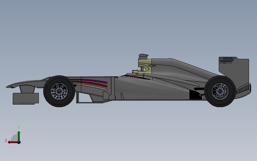 红牛F1 RB9赛车_SOLIDWORKS 2018_模型图纸下载 – 懒石网