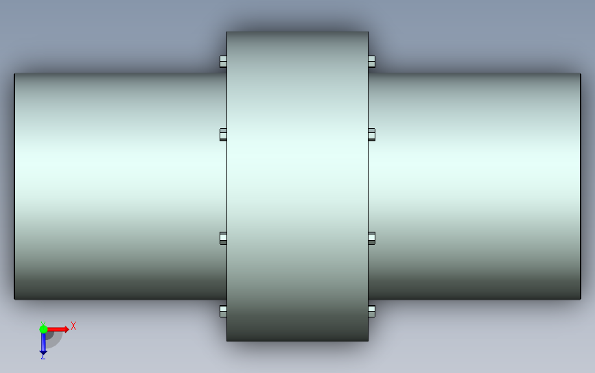 GB5015_LZ10-170x302弹性柱销齿式联轴器 俯视图