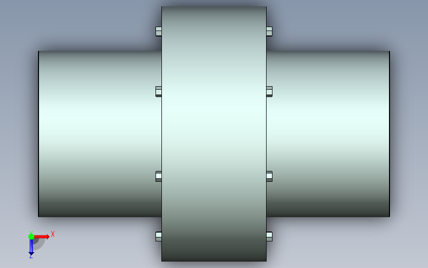 GB5015_LZ12-180x302弹性柱销齿式联轴器 俯视图