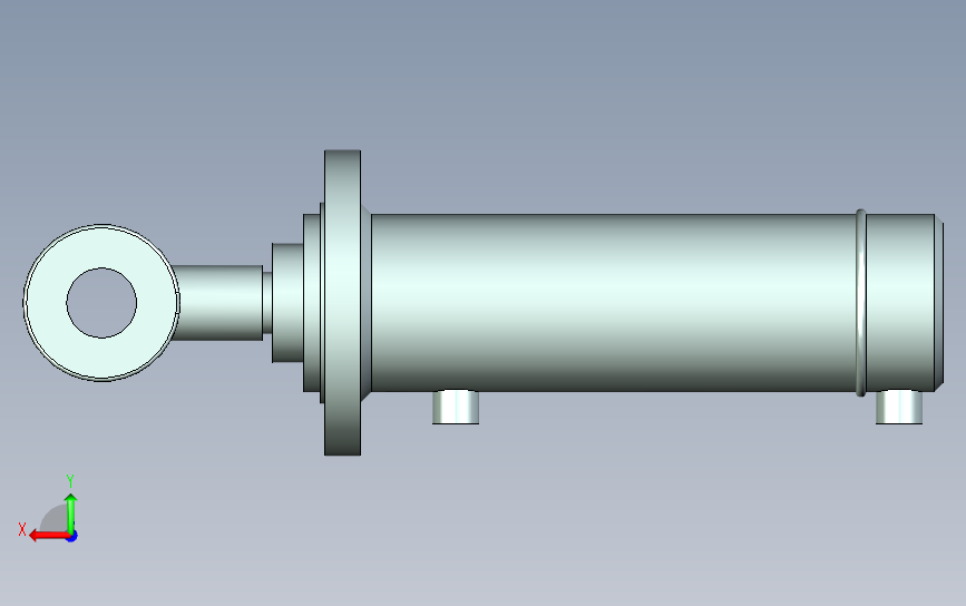 HSG_DF1_80-160-0-A工程用液压缸 背面视图