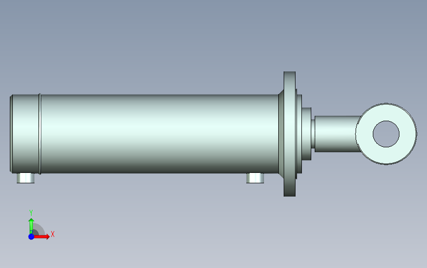 HSG_DF1_150-380-0-A工程用液压缸 正面视图