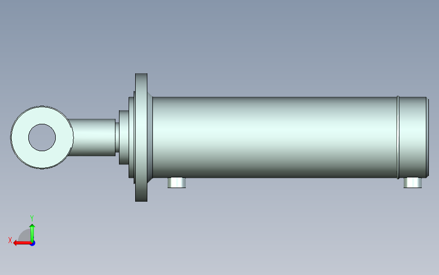 HSG_DF1_150-380-0-A工程用液压缸 背面视图