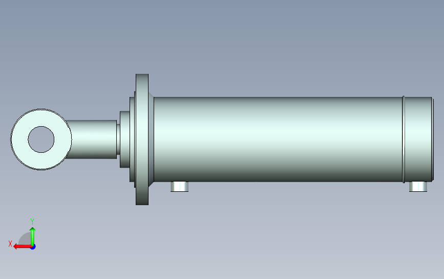 HSG_DF1_160-400-0-A工程用液压缸 背面视图