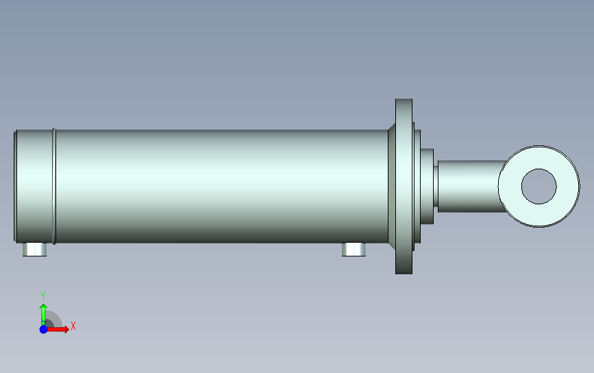 HSG_DF1_160-400-0-A工程用液压缸 正面视图