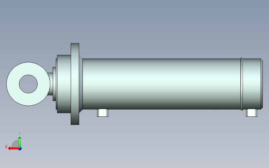HSG_DF2_110-280-0-B工程用液压缸 背面视图