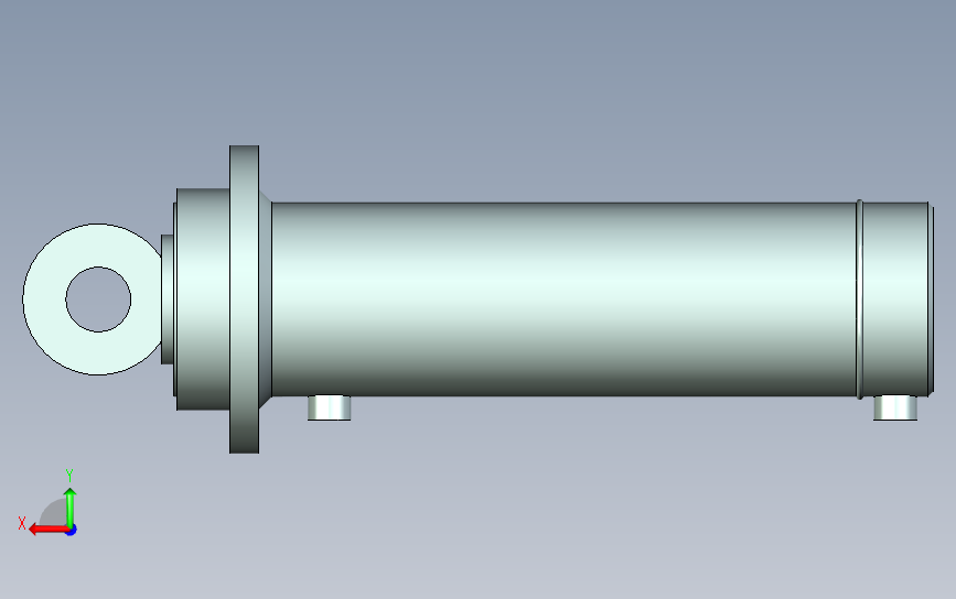 HSG_DF2_150-380-0-A工程用液压缸 背面视图