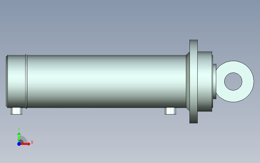 HSG_DF2_150-380-0-A工程用液压缸 正面视图