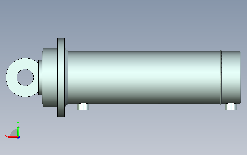 HSG_DF2_180-450-0-A工程用液压缸 背面视图