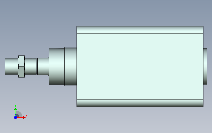 Iso15552 A Dcx 125 50 0标准普通型气缸 Parasolid 模型图纸下载 懒石网