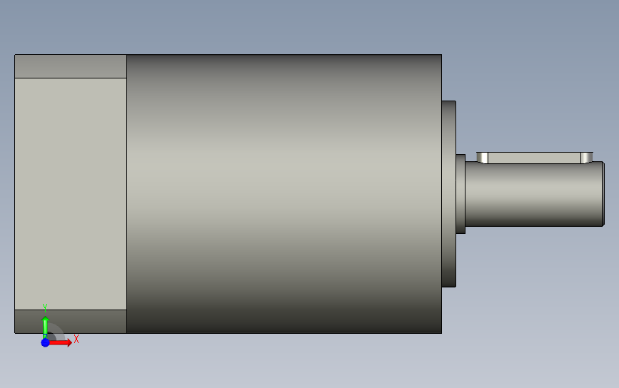 间隙减速器gearbox_gbx060003k_gbk_060_055_0_f 正面视图