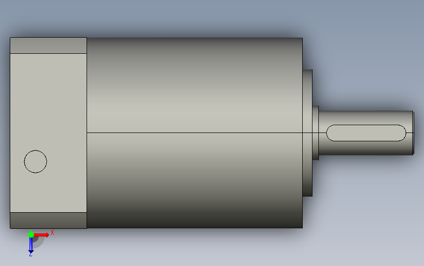 间隙减速器gearbox_gbx060003k_gbk_060_055_0_f 俯视图