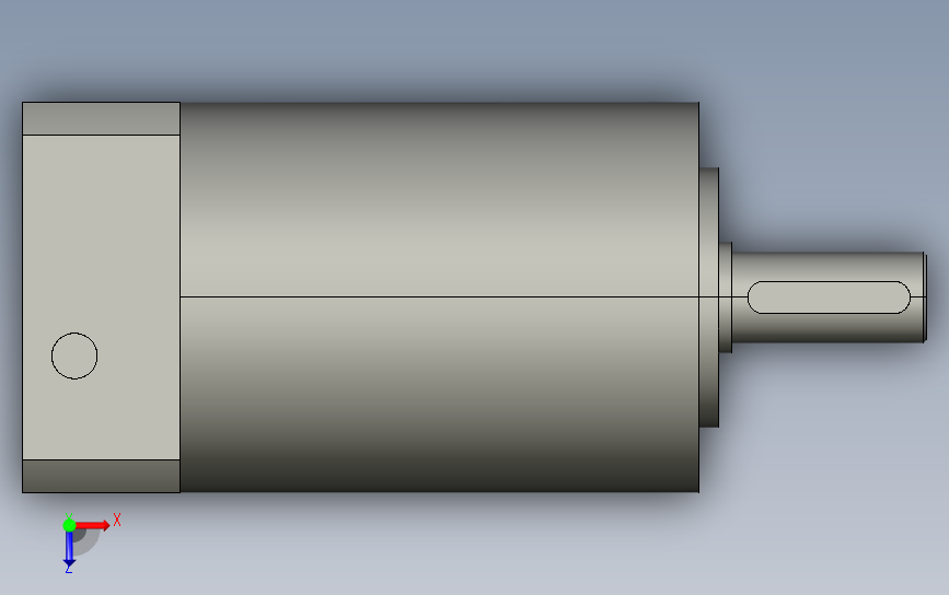 间隙减速器gearbox_gbx060060k_gbk_060_055_0_f 俯视图