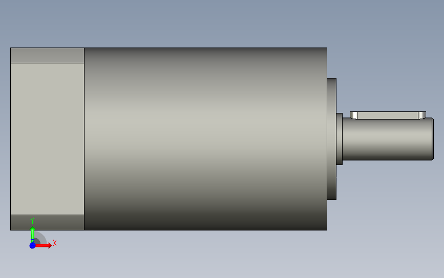 间隙减速器gearbox_gbx060060k_gbk_060_055_0_f 正面视图