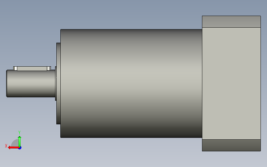 间隙减速器gearbox_gbx080016k_gbk_080_100_3_f 背面视图