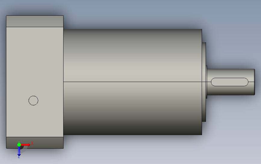 间隙减速器gearbox_gbx080016k_gbk_080_100_3_f 俯视图