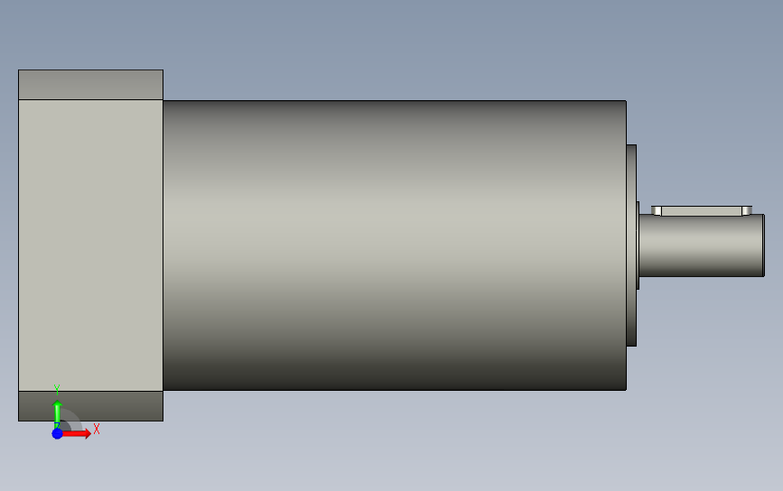 间隙减速器gearbox_gbx120100k_gbk_120_140_0_f 正面视图