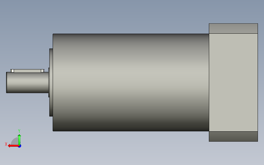 间隙减速器gearbox_gbx120100k_gbk_120_140_0_f 背面视图