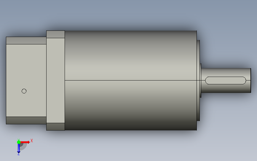 间隙减速器gearbox_gbx160015k_gbk_160_100_3_f 俯视图