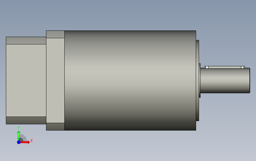 间隙减速器gearbox_gbx160040k_gbk_160_140_0_f 正面视图