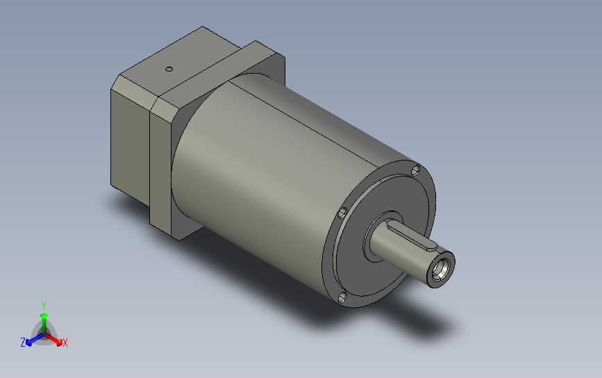 间隙减速器gearbox_gbx160040k_gbk_160_140_0_f 主视图