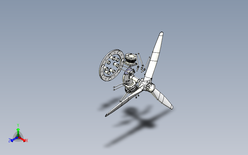 发动机Radial Engine七缸星型引擎发动机3D图纸 CATIA设计