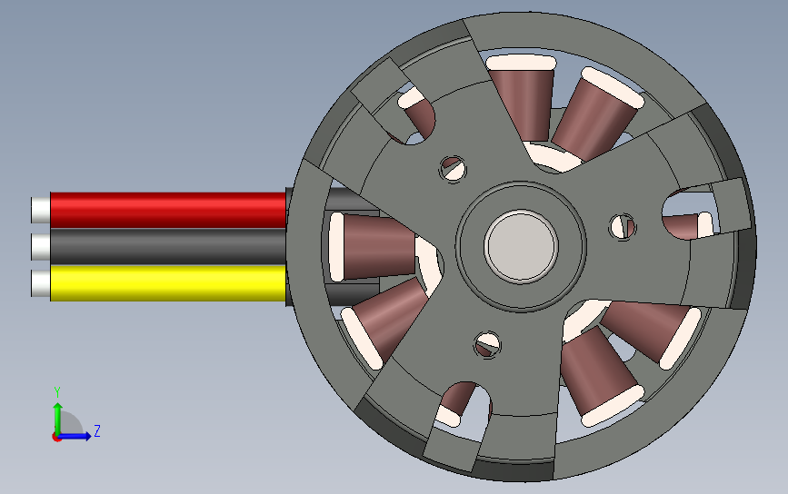 小型智能扫地机器人机构3D图纸 SOLIDWORKS设计 附x_t格式 左侧视图