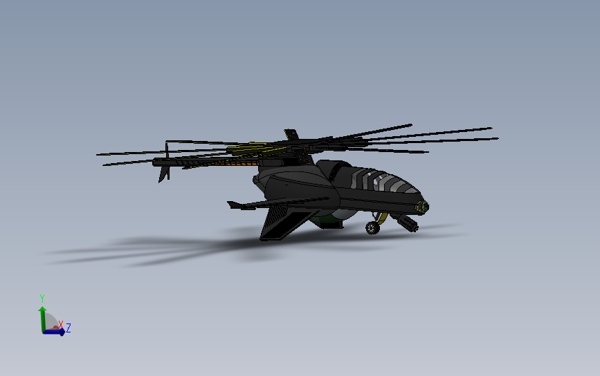 COBRA无人机模型3D图纸 Solidworks设计